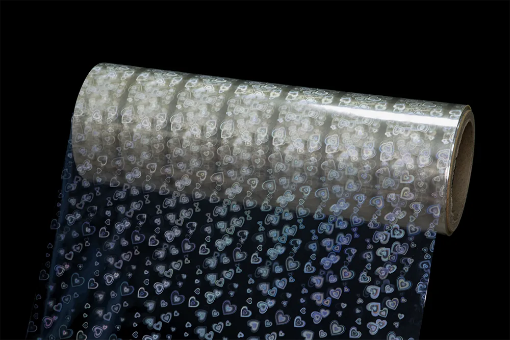 OPP Heart Holographic Film